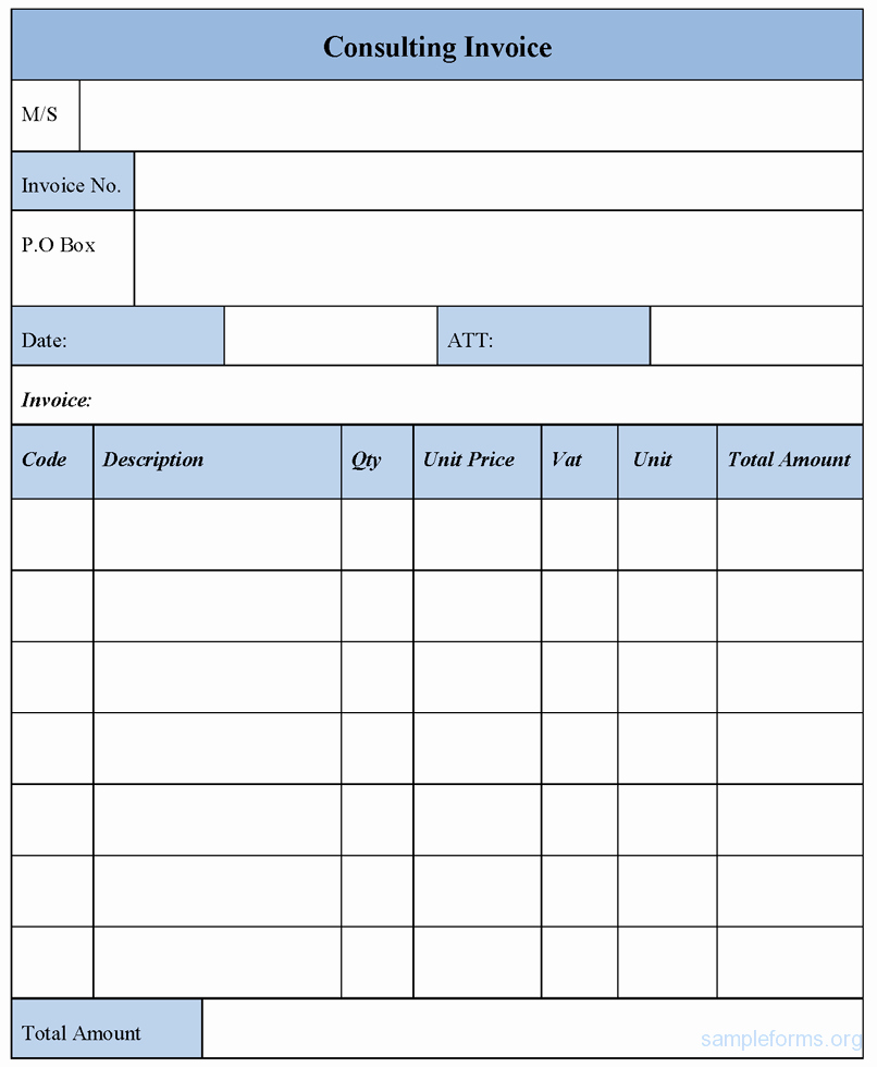 Consulting Invoice Template Word Elegant Sample Consulting Invoice Sample forms
