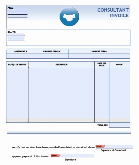 Consulting Invoice Template Word Fresh Consulting Invoice Template Word