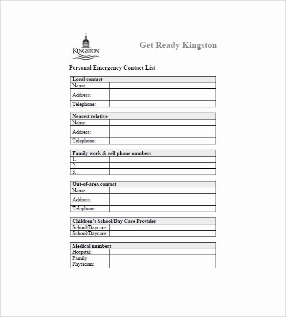 Contact List Template Pdf Fresh Contact List Template 10 Free Word Excel Pdf format
