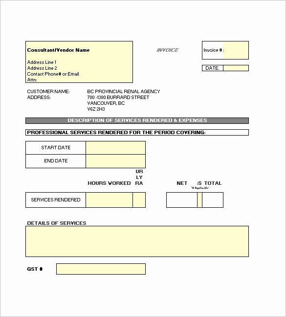 Contractor Invoice Template Word Beautiful Contractor Invoice Templates 10 Free Excel Word Pdf