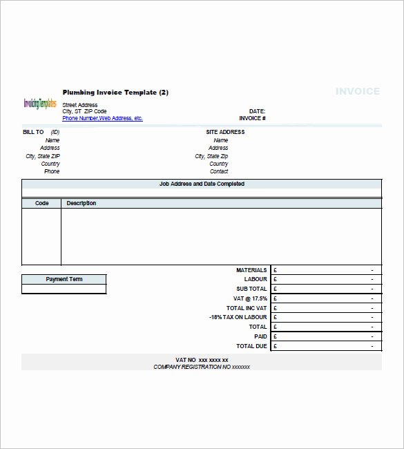 Contractor Invoice Template Word Best Of Contractor Invoice Template 11 Free Word Pdf format
