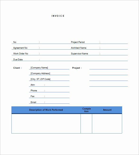 Contractor Invoice Template Word Lovely Contractor Invoice Templates 14 Free Word Excel Pdf