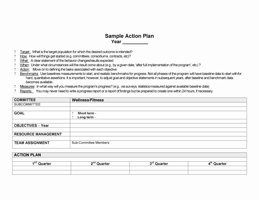 Corrective Action Plan Template Luxury 45 Free Action Plan Templates Corrective Emergency