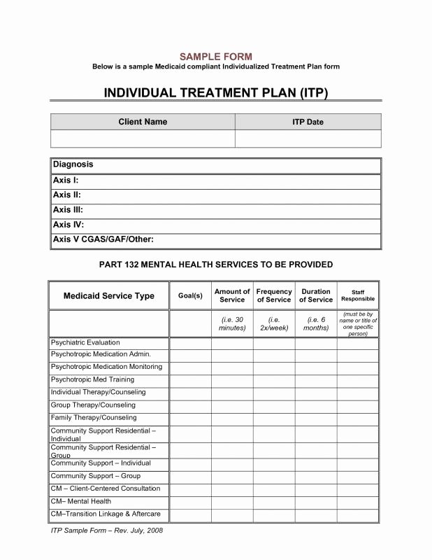 Counseling Treatment Plan Template Inspirational Counseling Treatment Plan Template
