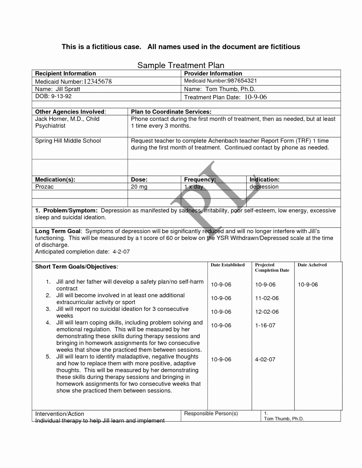 Counseling Treatment Plan Template Luxury 005 Counseling Treatment Plan Template Tinypetition
