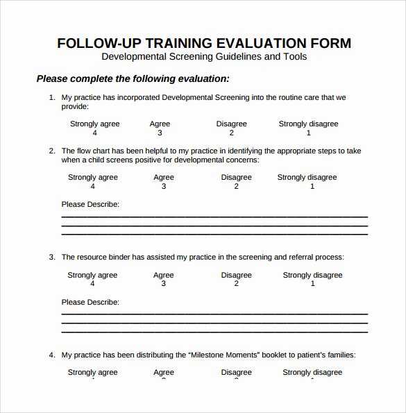 Course Evaluation Template Word Inspirational Free 15 Sample Training Evaluation forms In Pdf