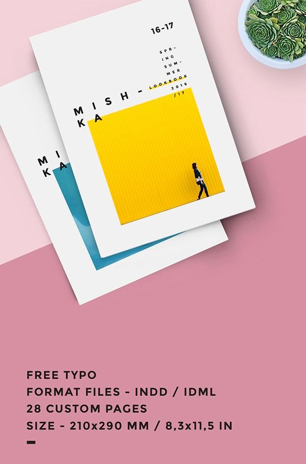 Cover Page for Portfolio Template Fresh Fashion Lookbook Template Minimal Style