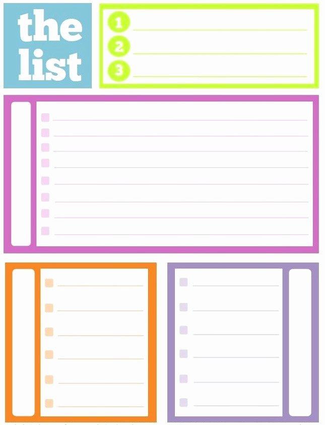 Cute to Do List Template Beautiful Cute Printable Daily to Do List