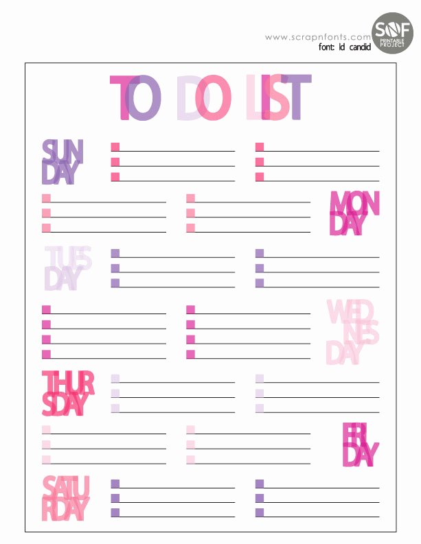 Cute to Do List Template Luxury List Printable Gallery Category Page 2 Printablee