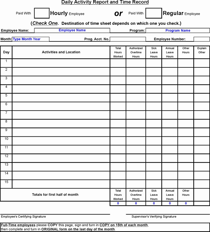 Daily Activity Report Template Lovely Contoh format Daily Activity Report Calendar June