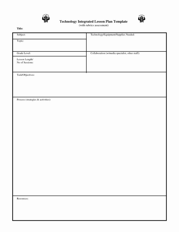 Daily Lesson Plan Template Pdf Beautiful This Blank Customizable Printable Lesson Plan form is
