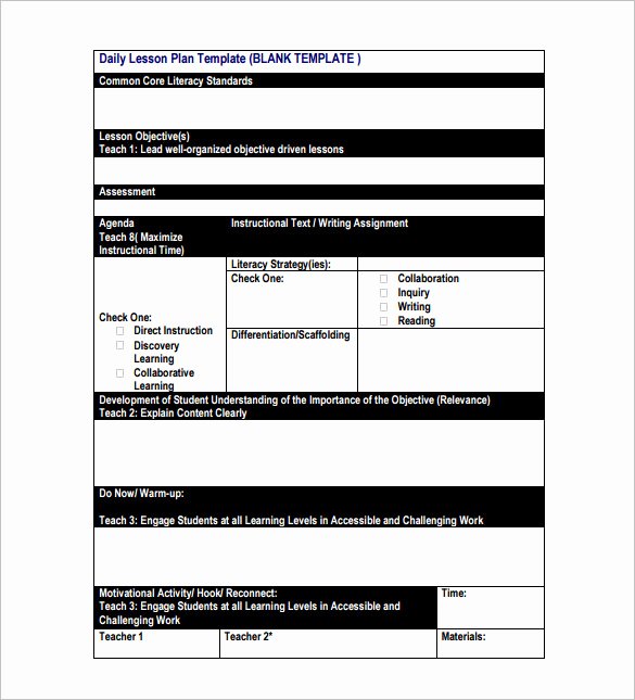 Daily Lesson Plan Template Pdf Best Of Daily Lesson Plan Template 10 Free Word Excel Pdf