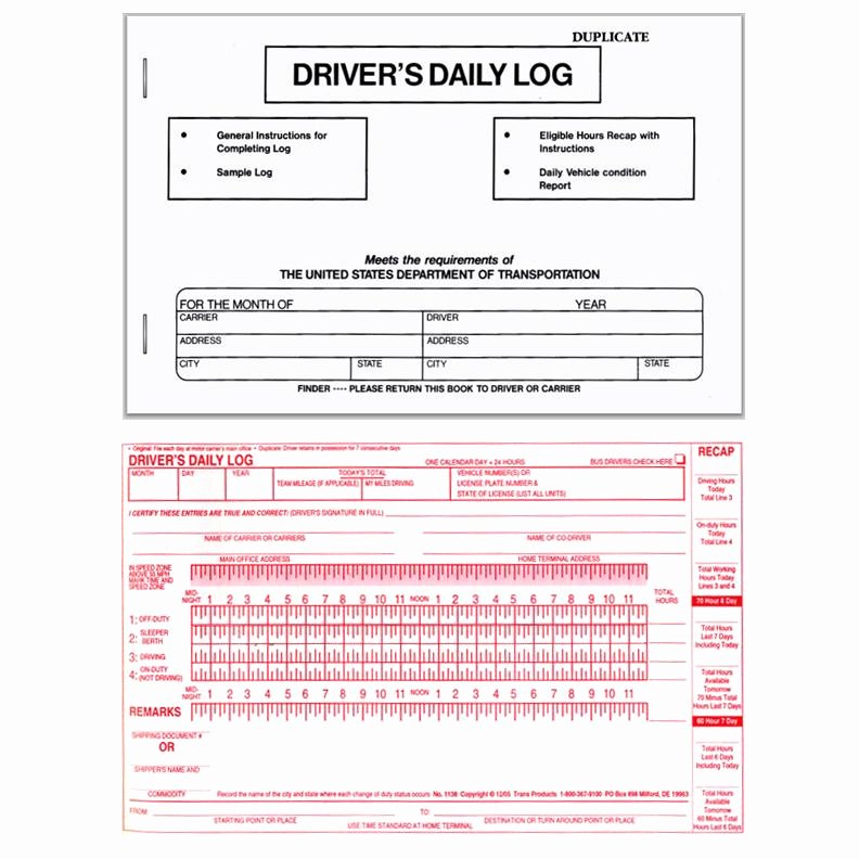 Daily Log Book Template Fresh Trucking Pany forms and Envelopes Custom Printing