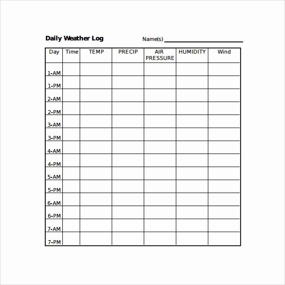 Daily Log Sheet Template Free Elegant Sample Daily Log Template 15 Free Documents In Pdf Word