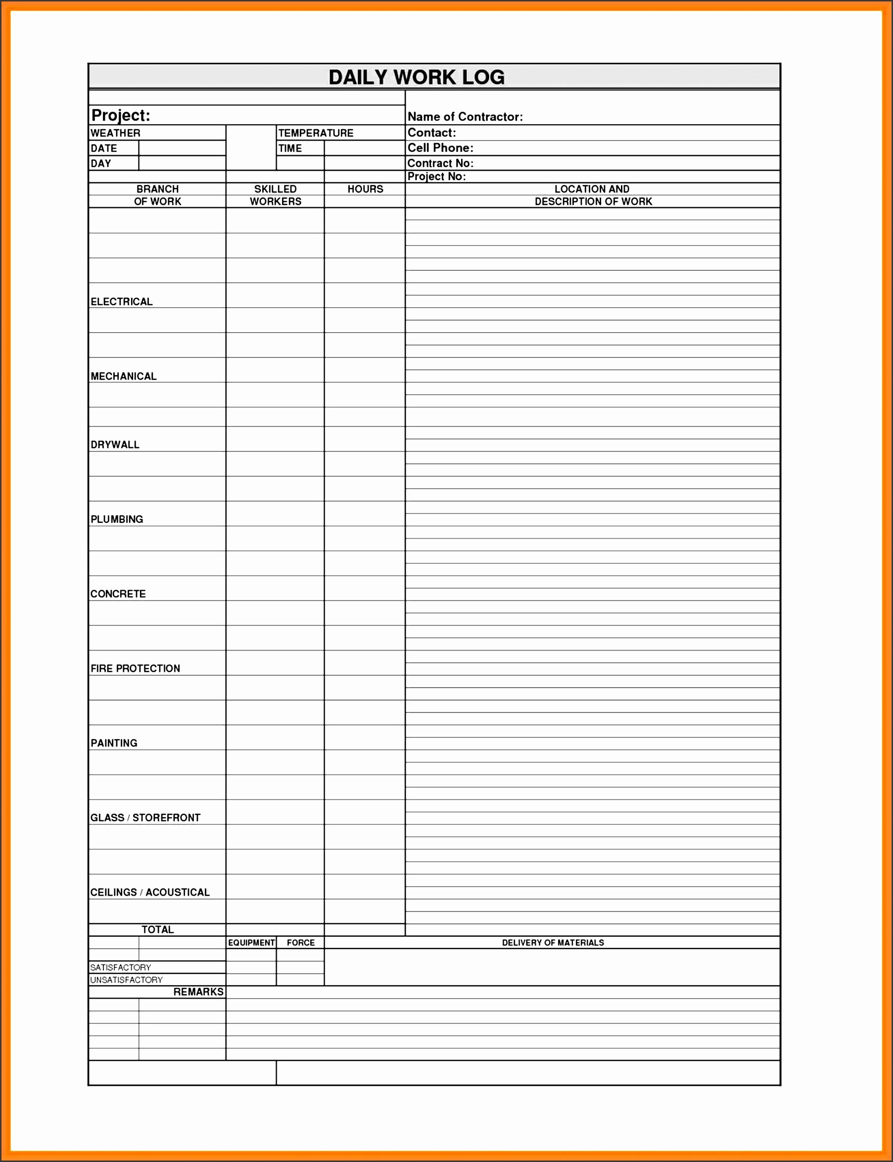 Daily Log Sheet Template Free Luxury 4 Line Daily Activity Log Template Sampletemplatess