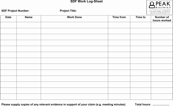 Daily Log Sheet Template Free New Download Daily Work Log Sheet Template for Free formtemplate