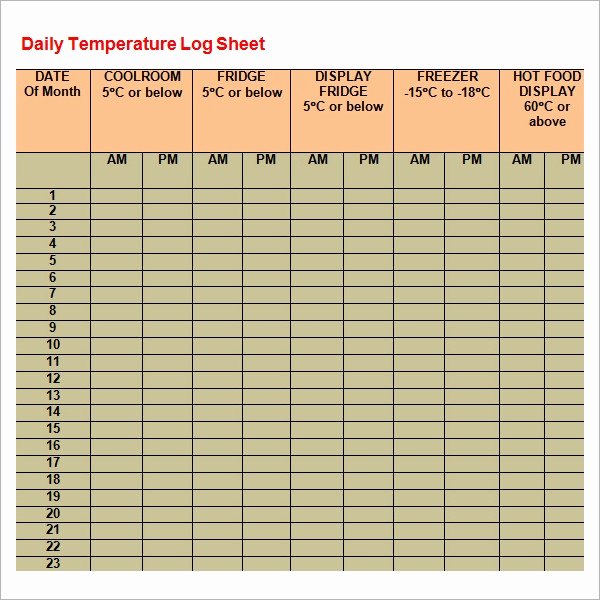Daily Log Sheet Template Free New Log Sheet Template 16 Download Free Documents In Pdf