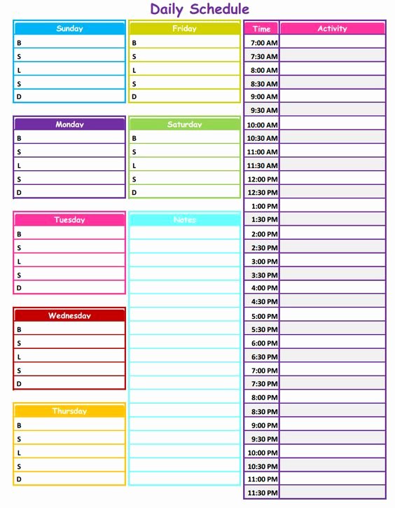 Daily Schedule Template for Kids Elegant 1 2 3 Neat &amp; Tidy Daily Schedule Free Printable