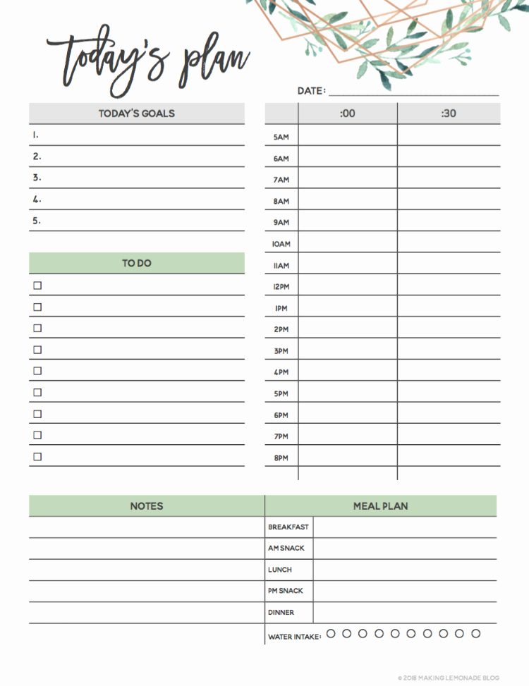 Daily Schedule Template Pdf Best Of Get organized with Our Free Printable 2019 Planner