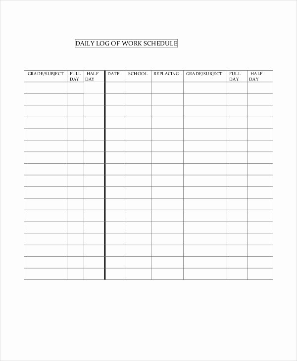 Daily Schedule Template Pdf Luxury Daily Schedule Template 9 Free Word Pdf Documents