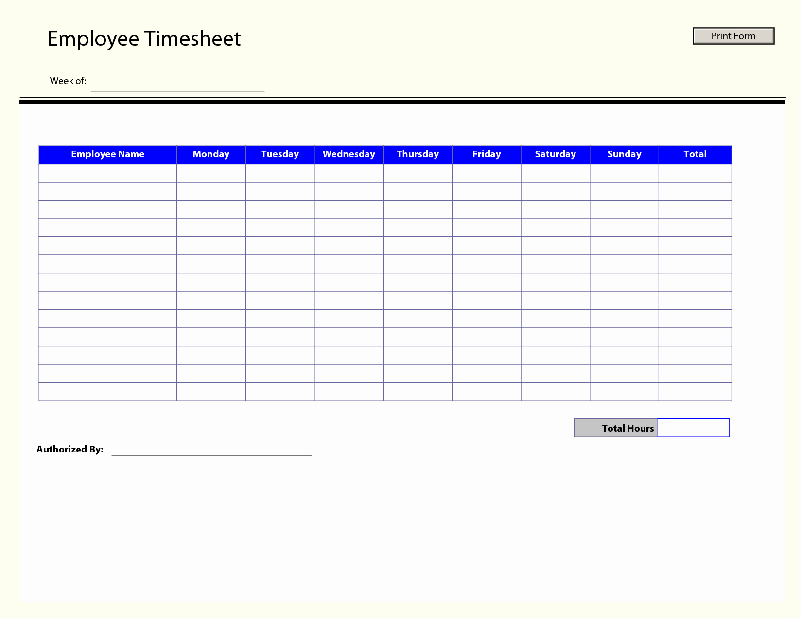 Daily Time Log Template Lovely Timesheet Template Free Printable