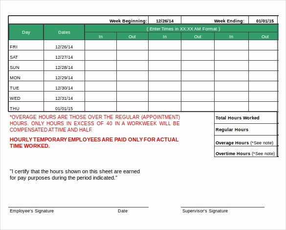 Daily Timesheet Excel Template Best Of 22 Daily Timesheet Templates Free Sample Example