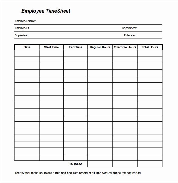 Daily Timesheet Excel Template Elegant 22 Daily Timesheet Templates Free Sample Example