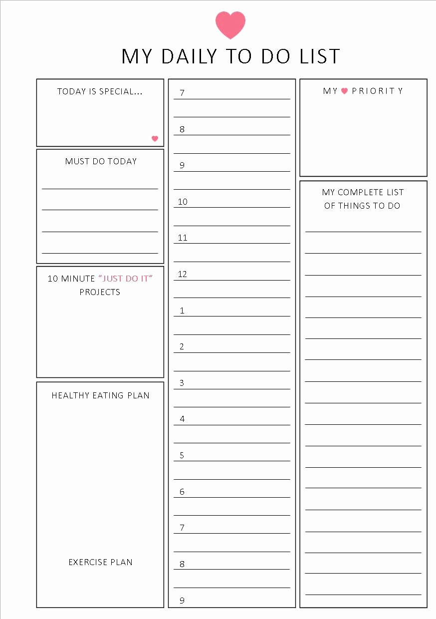 Daily to Do List Template Fresh Unavailable Listing On Etsy