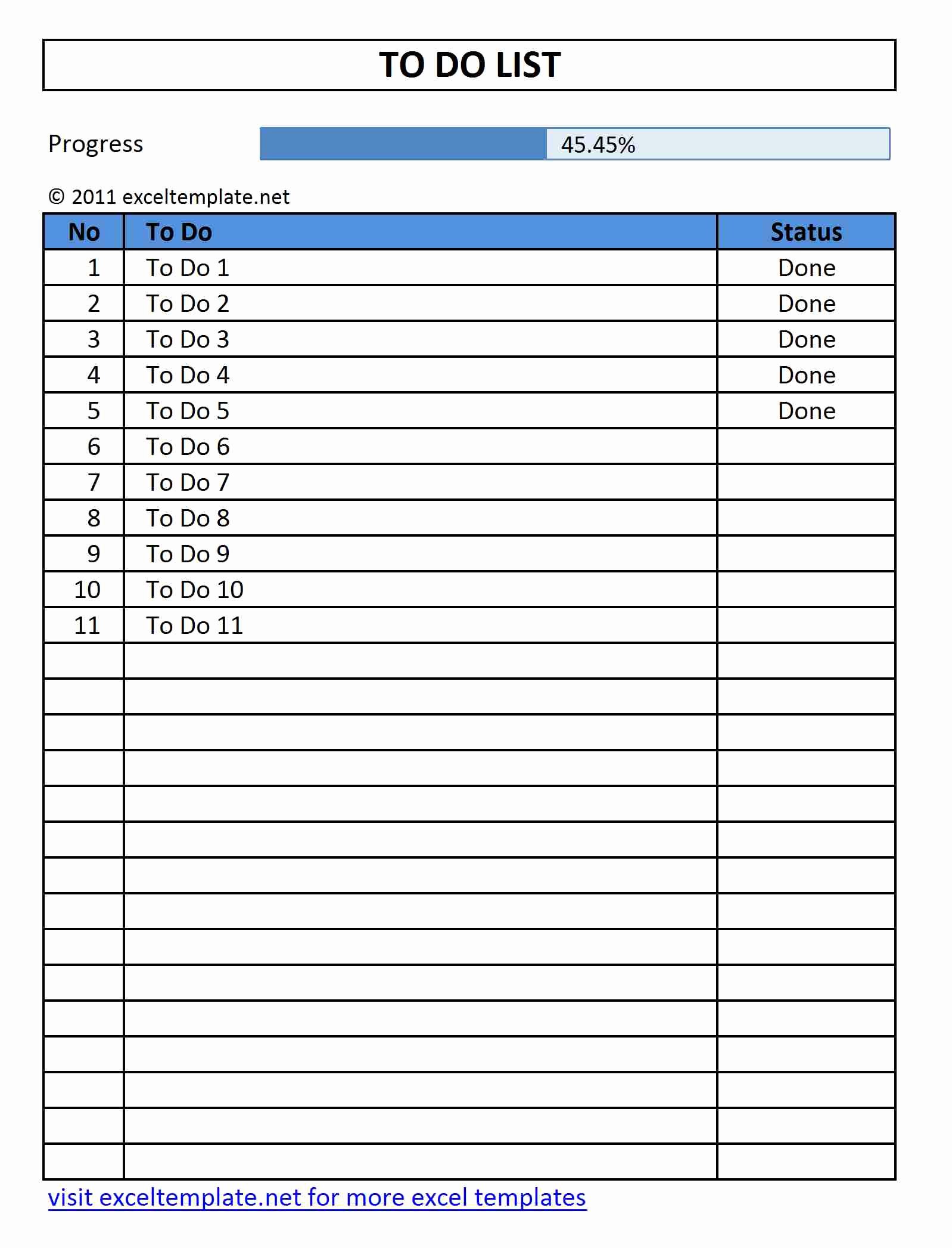 Daily to Do List Template Lovely Simple to Do List
