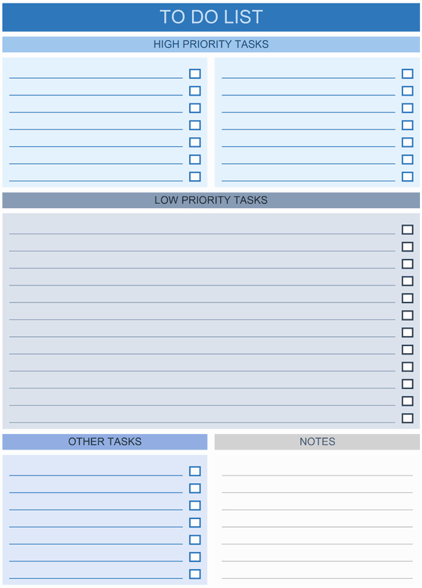 Daily to Do List Template Luxury to Do List Templates for Excel