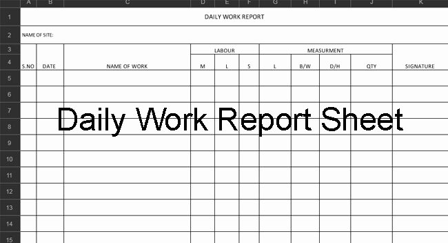 Daily Work Report Template Lovely Constructupdate A Hub Of Estimating Sheets software
