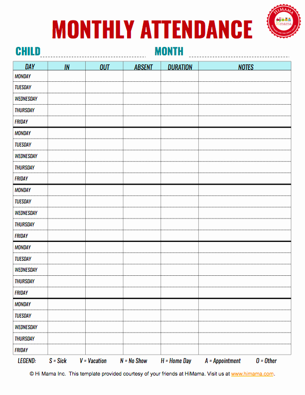 Daycare Staff Schedule Template Luxury Daycare Sign In Sheet W O Initials Template Monthly Per