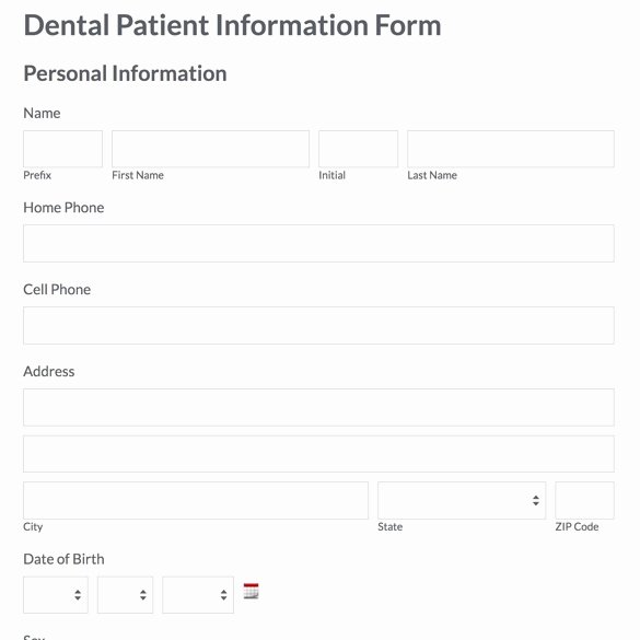 Dental Patient Registration form Template Elegant Patient Information form Template Pdfsdocnts X Fc2