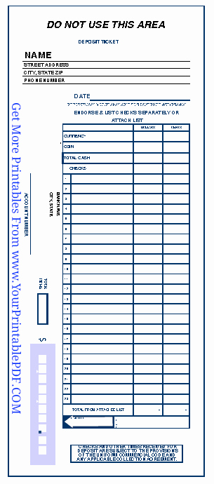 Deposit Slip Template Word Awesome 5 Free Deposit Slip Templates Small Business Resource
