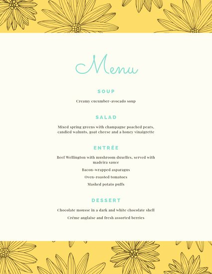 Dinner Party Menu Template Best Of Customize 197 Dinner Party Menu Templates Online Canva