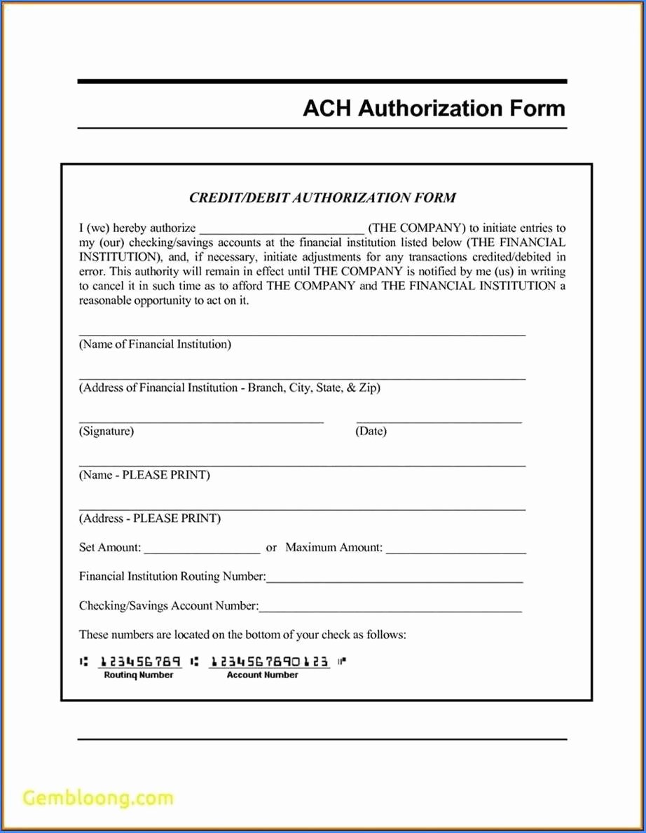 Direct Deposit form Template Word Best Of Printable Direct Deposit form Template Word 1353