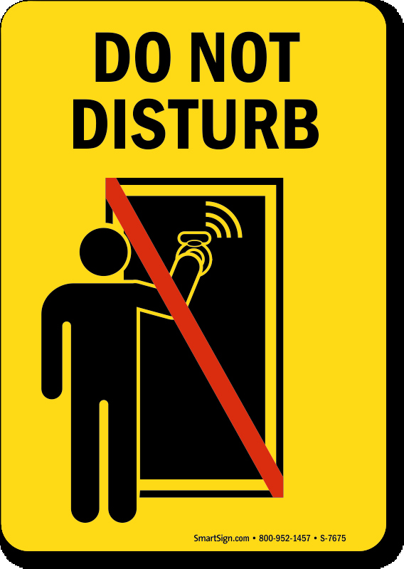 Do Not Disturb Sign Templates Luxury Do Not Disturb Sign with Graphic 5 X 7 to 7 X 10 Inches
