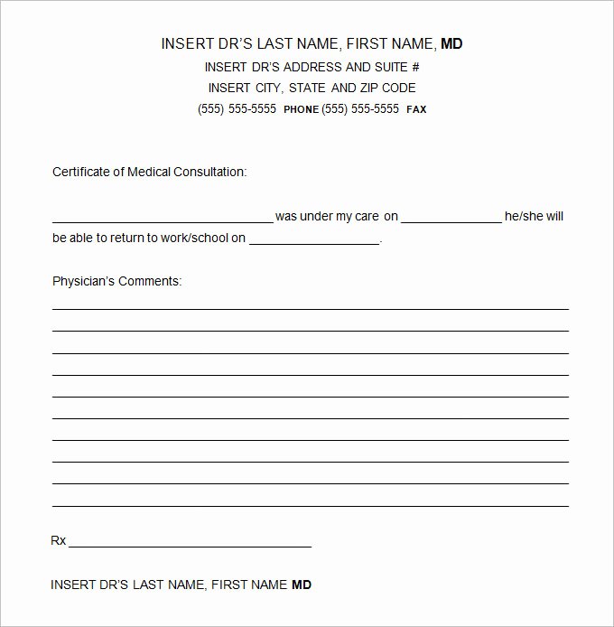 Doctor Excuse Note Template Beautiful 5 Doctor Excuse Templates Free Word Documents Download