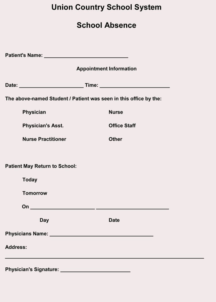 Doctor Excuse Template for Work Elegant Creating Fake Doctor S Note Excuse Slip 12 Templates