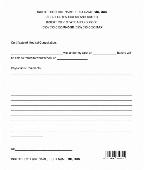 Doctor Notes for School Templates Fresh 7 Dental Note Examples Pdf