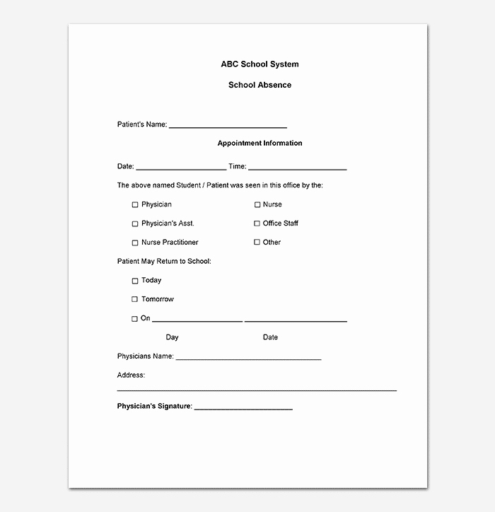 Doctors Note Template for Work Unique 40 Fake Doctors Note Template Download [pdf Doc]