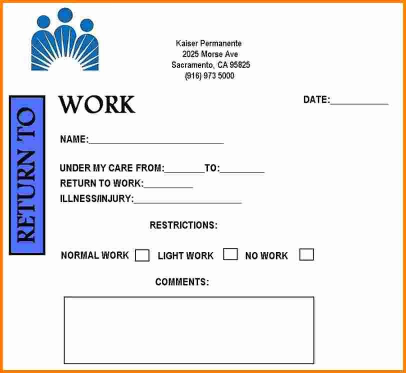 Doctors Note Template Pdf Best Of Free Printable Doctors Note for Work