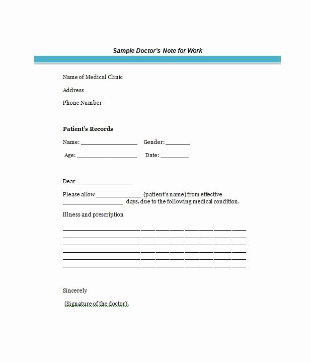 Doctors Note Template Pdf Lovely 27 Fake Doctors Note Templates – Free Word Pot Pdf