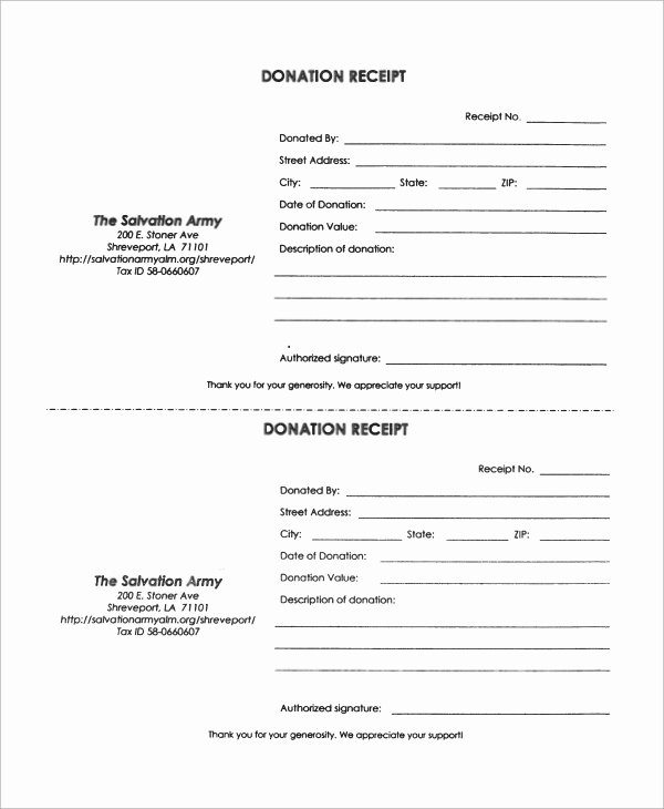 Donation form Template Pdf Luxury Sample Donation Receipt 10 Examples In Word Pdf