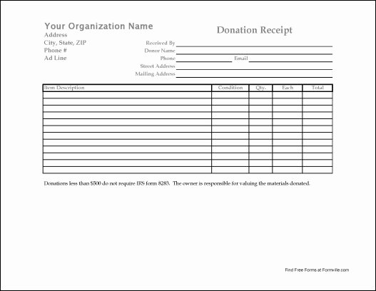 Donation form Template Pdf Unique Charitable Donation form Template