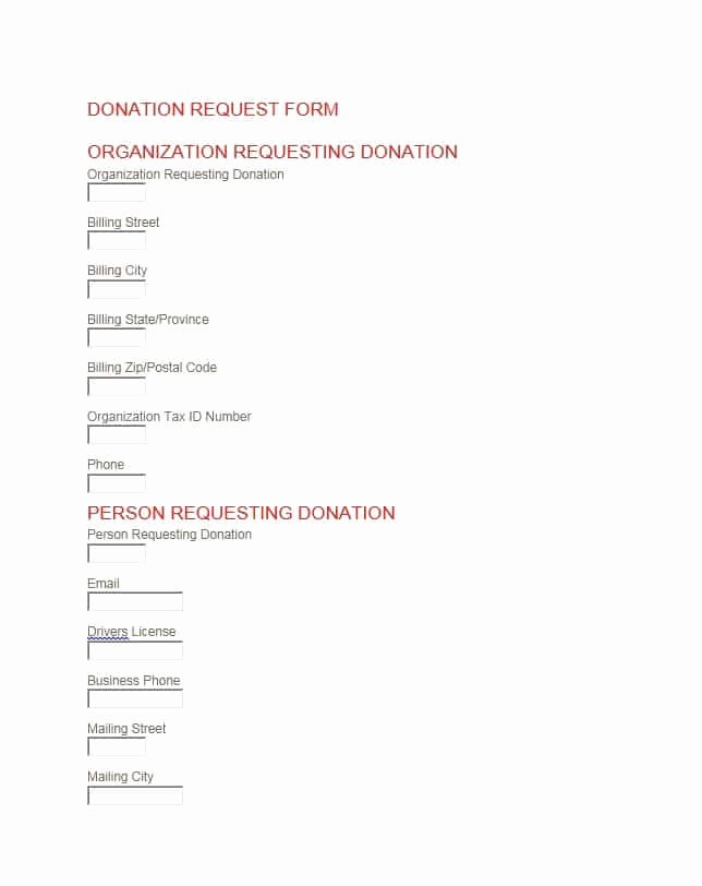 Donation Request form Template Fresh 43 Free Donation Request Letters &amp; forms Template Lab