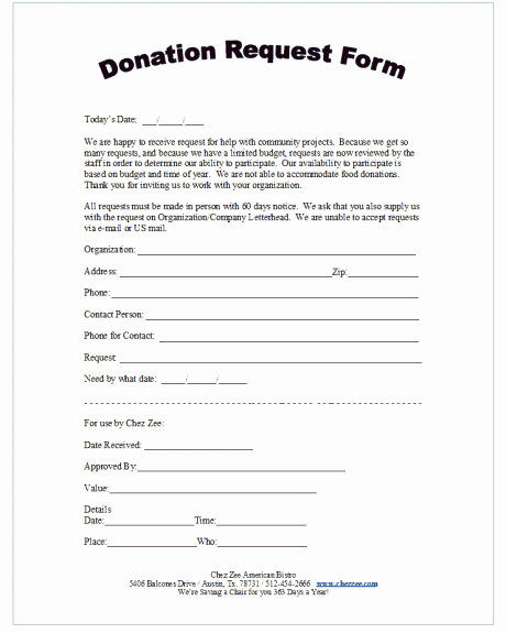 Donation Request form Template Lovely 36 Free Donation form Templates In Word Excel Pdf