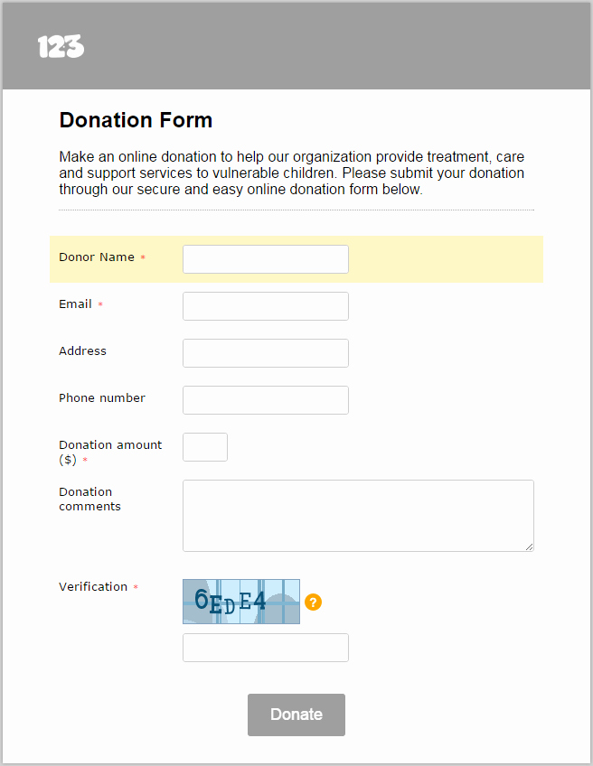 Donation Request forms Template Elegant 10 Donation form Download [word Excel Pdf] 2019