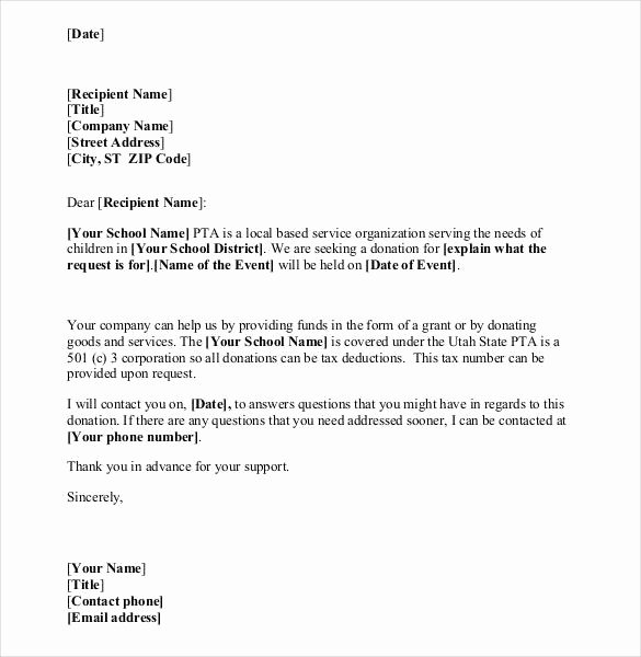 Donation Request Letter Template Best Of Donation Letter Template 35 Free Word Pdf Documents