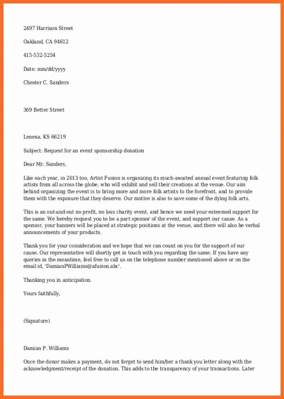 Donation Request Letter Template Best Of Sample Letters asking for Donations